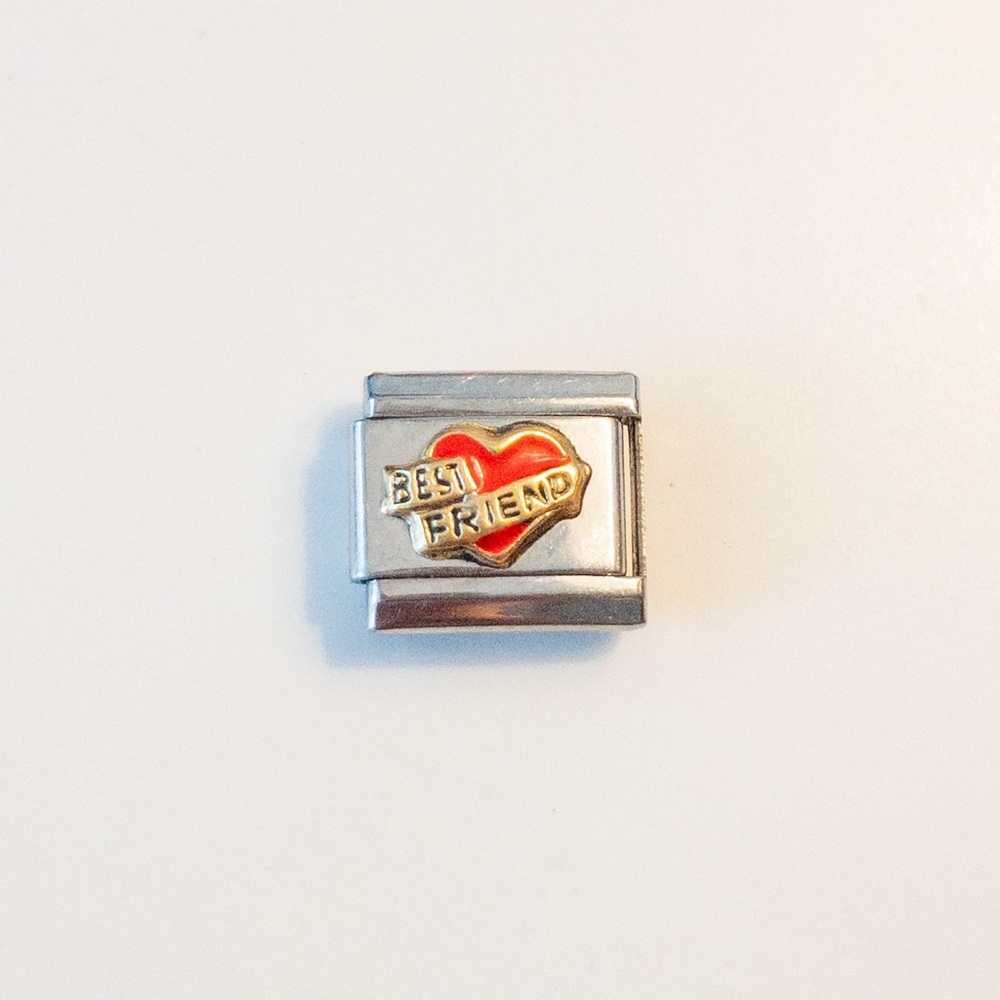 Best Friend Italian Charm Bracelet Charm